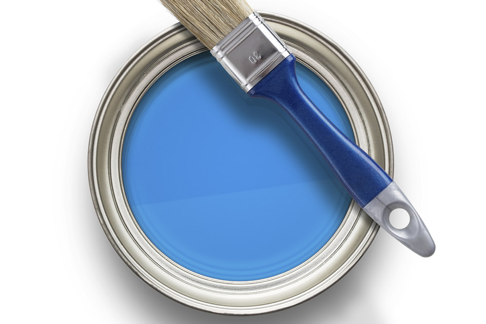 Blue Paint Can Blue Paint Can