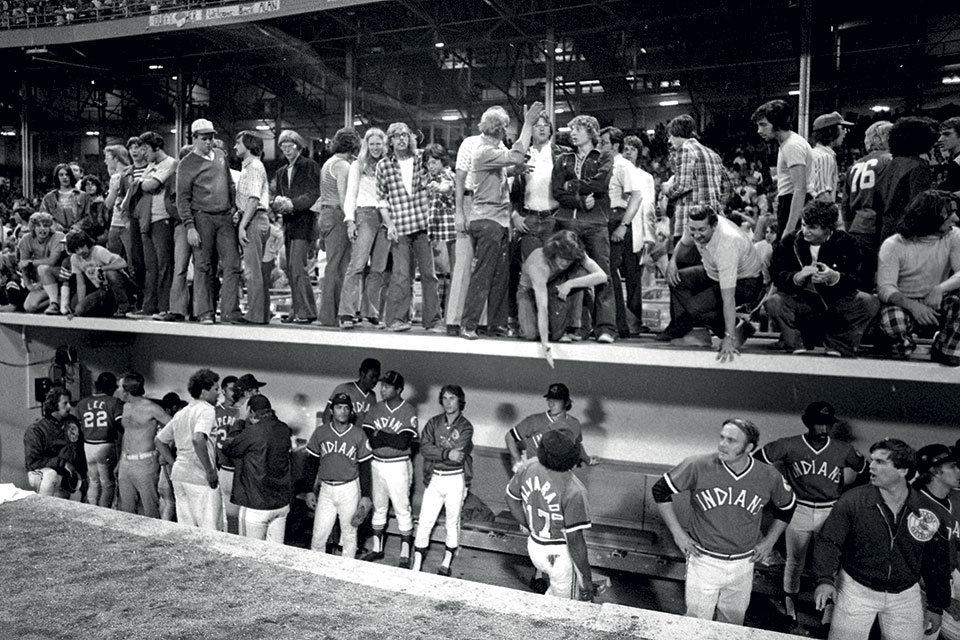 10 Cent Beer Night, Cleveland Indians (photo by Getty Images)