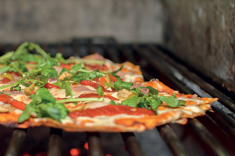Grilled Pizza, Camping (photo by Thinkstock) Grilled Pizza, Camping (photo by Thinkstock)