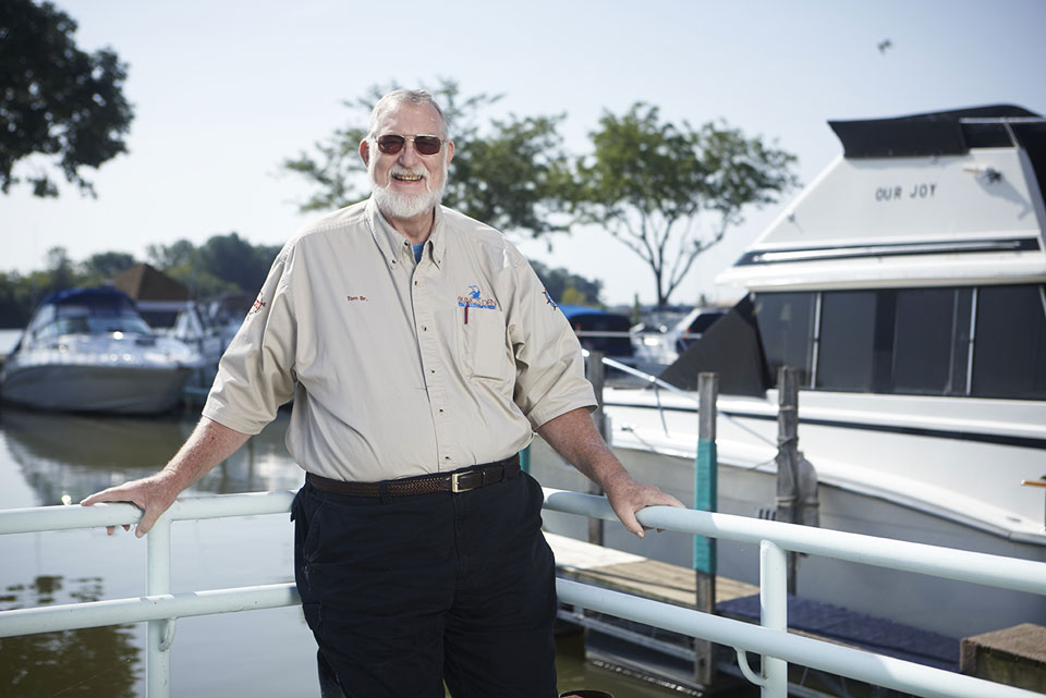 Marina owner Tom Solberg