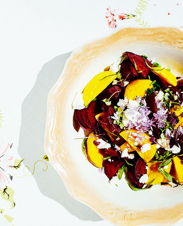 Seasonal roasted beet salad (photo by Casey Rearick)