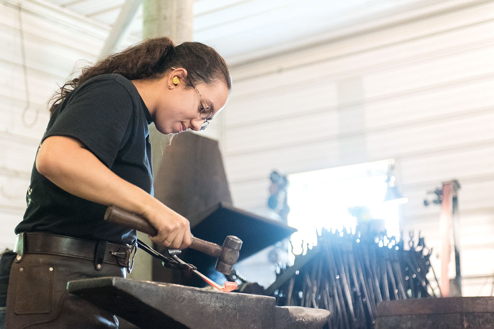 Blacksmith Danielle Russell