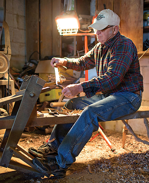 Bob Abel in his workshop