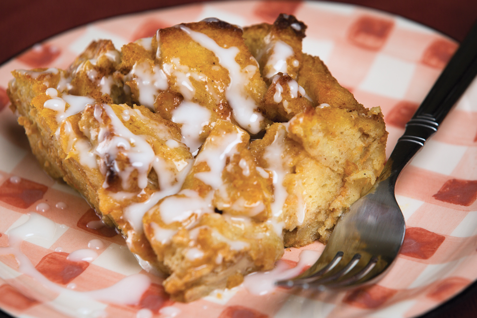 Pumpkin Bread Pudding (photo by Maureen MacGregor