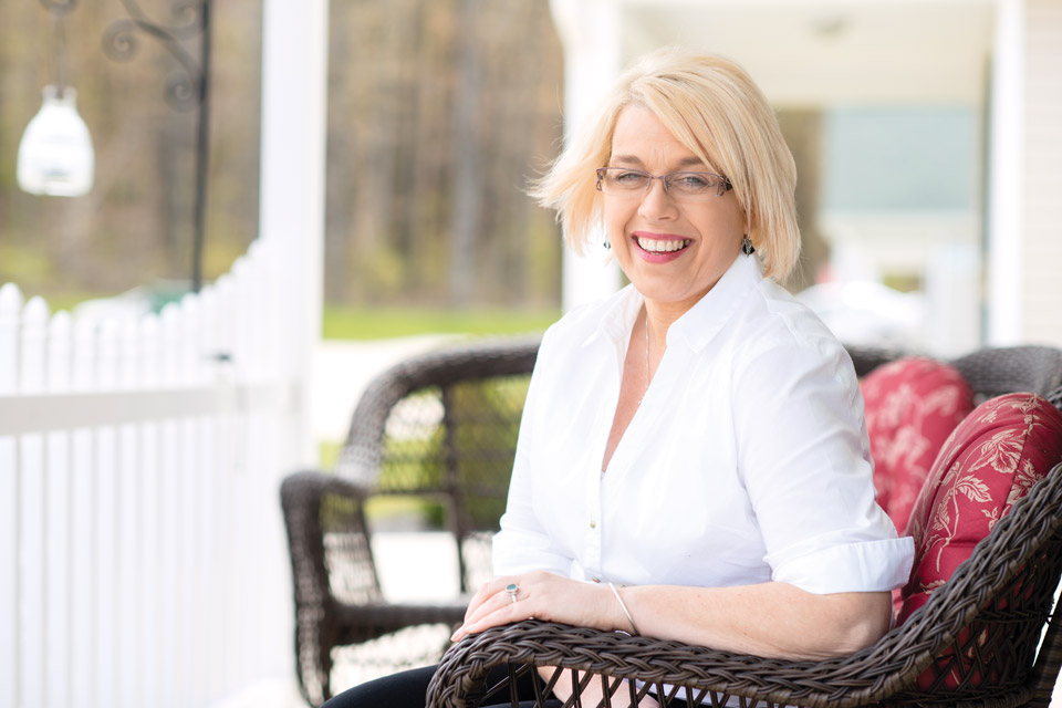 Lorie Dalyrmple at her Ashtabula County home