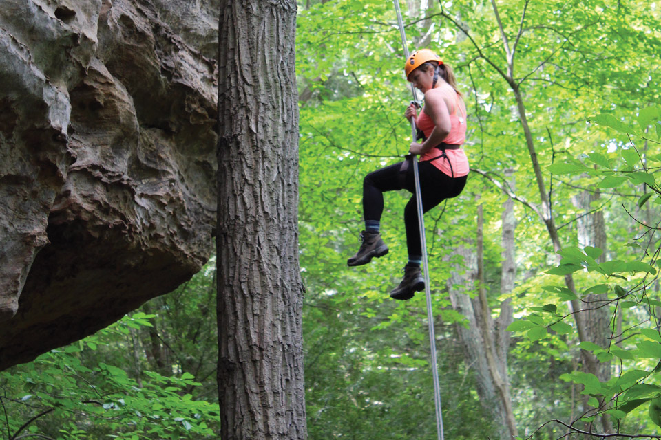 Rappelling with High Rock Adventures