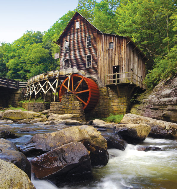 Grist mill at Babcock Park 