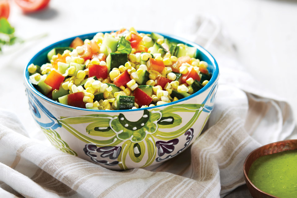 Lily Bistro's Corn Salad with Herb Vinaigrette