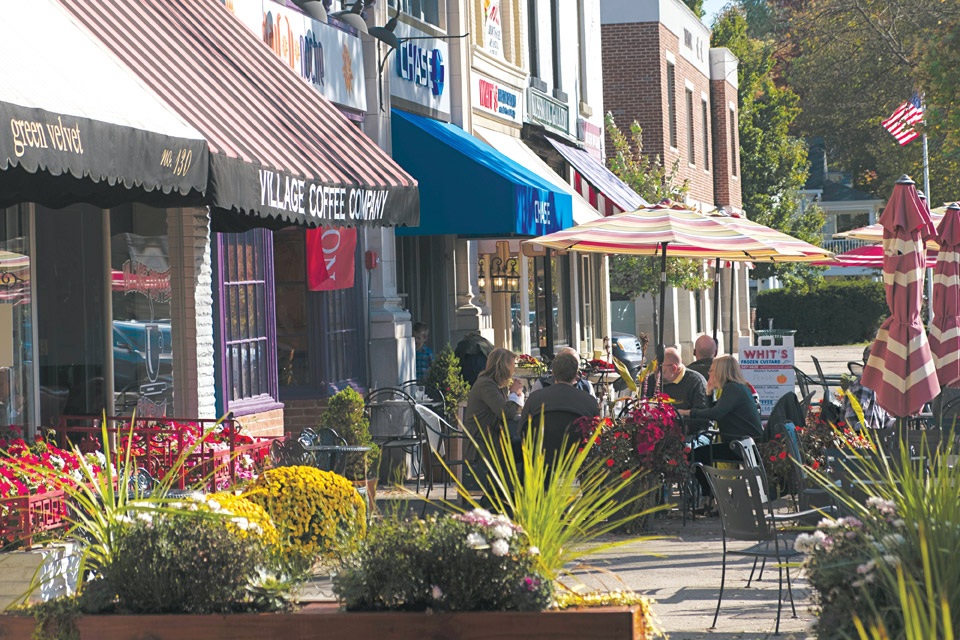 Downtown Granville in central Ohio (photo courtesy of Explore Licking County)