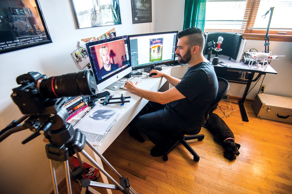 Seth Breedlove at work in his studio