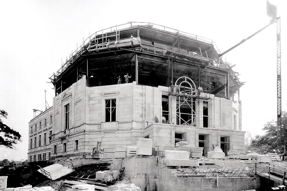 Severance Hall during construction