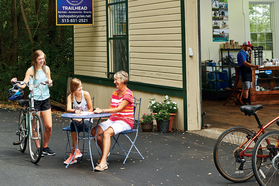 Bishop's Bike Shop along the Little Miami Scenic Trail