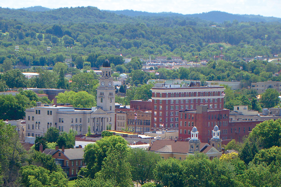 Overlooking downtown Marietta