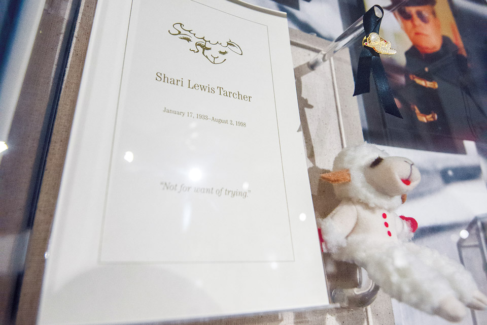 The mini Lamb Chop from Shari Lewis Tarcher's funeral