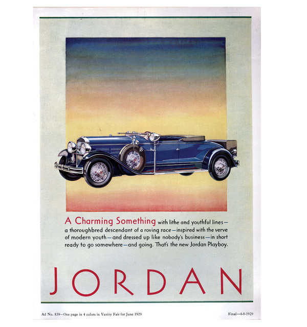 at donere Sanselig Sanders Jordan Motor Car Co.'s Famous Ad