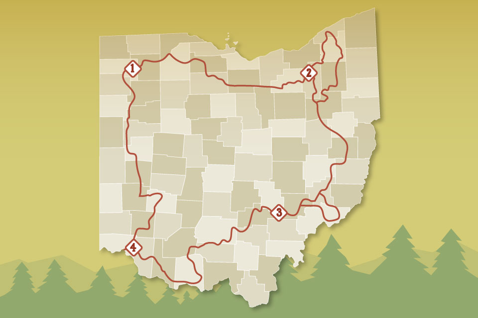 Map of the Buckeye Trail