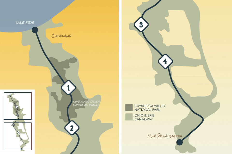 towpath bike trail map