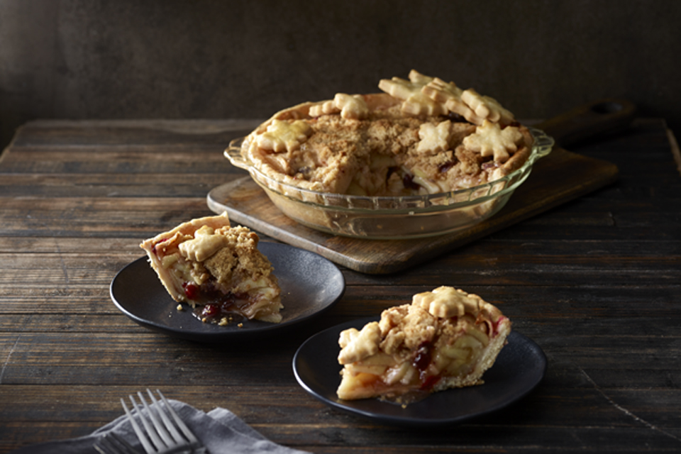 Double-Topped Cranberry Apple Pie (photo by Josiah Hull, food styling by Katy Hale) Double-Topped Cranberry Apple Pie (photo by Josiah Hull, food styling by Katy Hale)