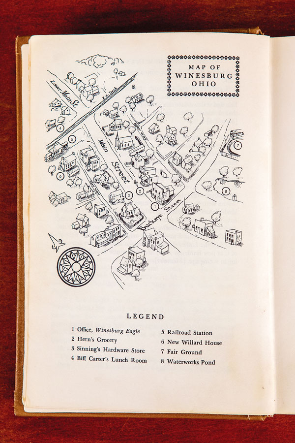 Book map from "Winesburg, Ohio"