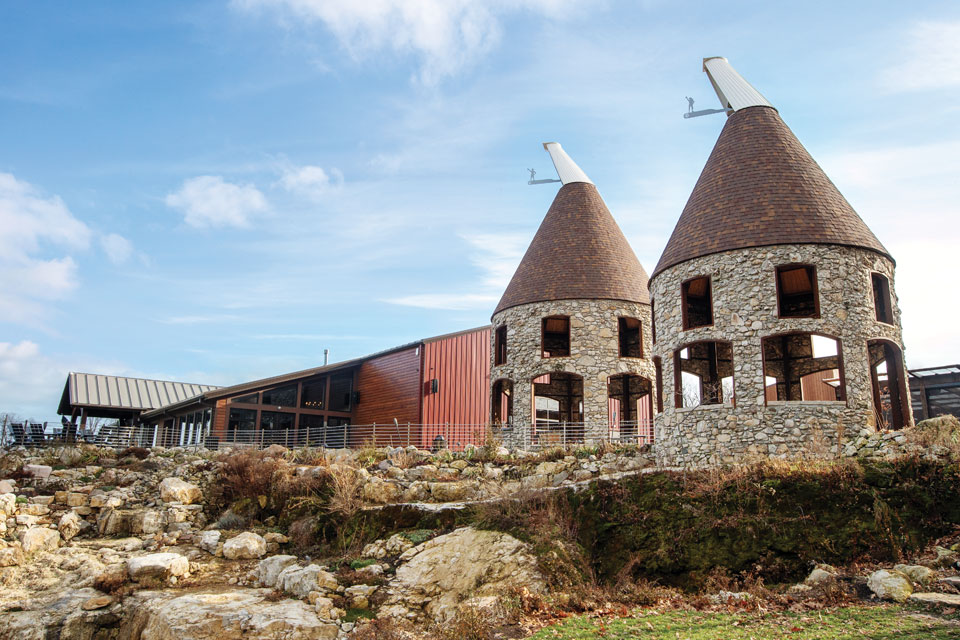 Twin Oast Brewing's oast structures