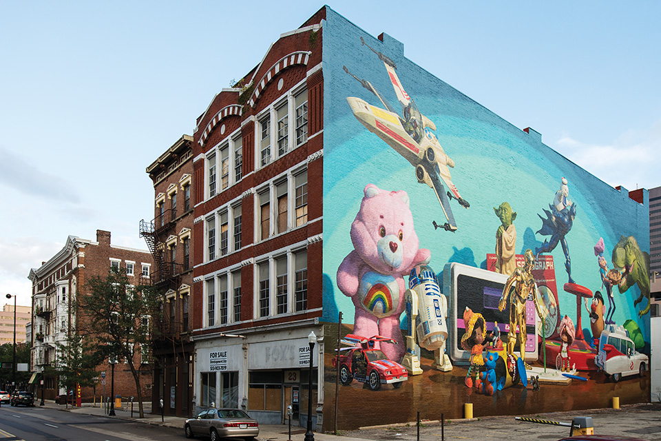 Cincinnati Toy Heritage mural (photo by J. Miles Wolf)