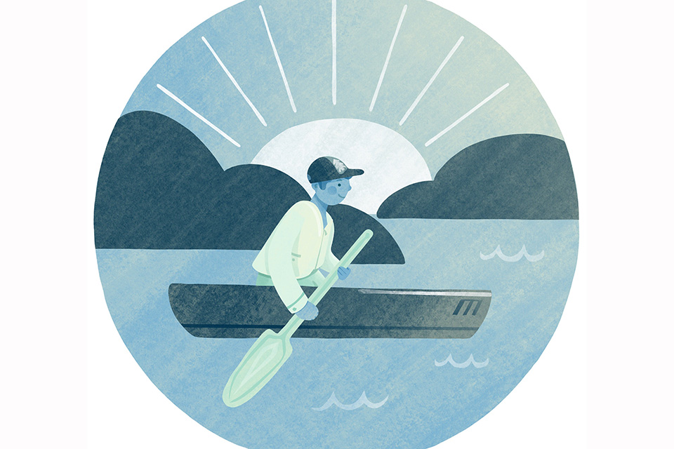 Canoe with Hocking Hills Adventures (illustration by Diana Bolton) Canoe with Hocking Hills Adventures (illustration by Diana Bolton)