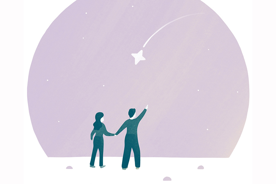 Perseid Meteor Shower (illustration by Diana Bolton) Perseid Meteor Shower (illustration by Diana Bolton)