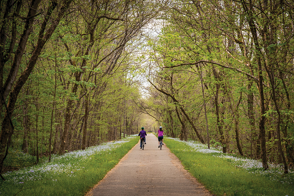 Hockhocking Adena Bikeway bikers (photo courtesy of Athens CVB)