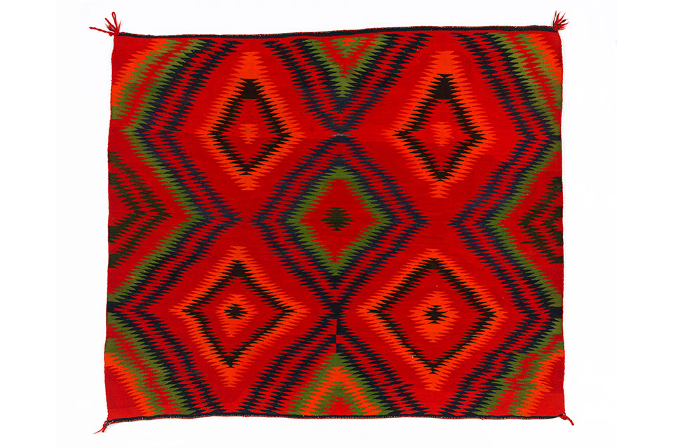 Navajo Nation “Eyedazzler Rug” (artwork courtesy of the Crane American Indian Collection of the Denver Museum of Nature and Science)