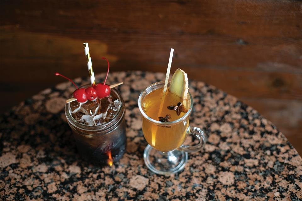 Cherry buckaroo and hot toddy