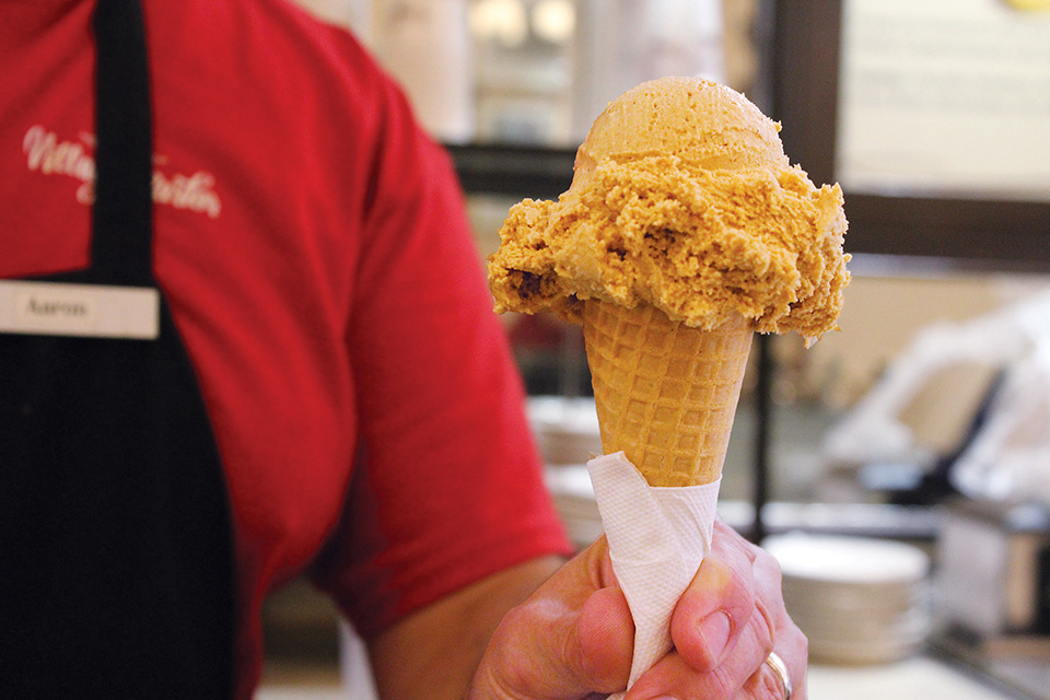 Village Parlor ice cream cone (photo by Shawn Kimberlin)