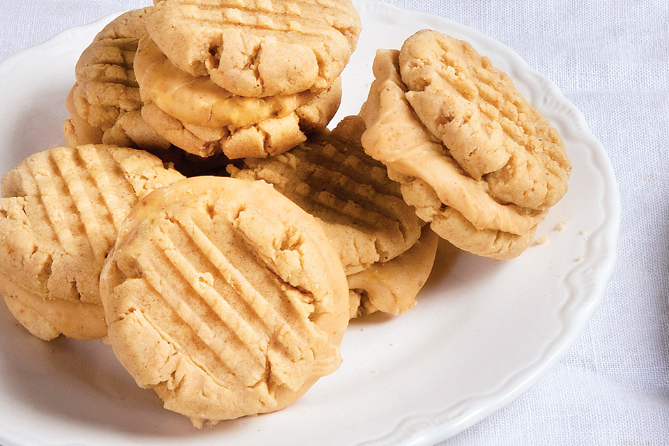 Peanut butter sandwich cookies (photo and styling by Karin McKenna)