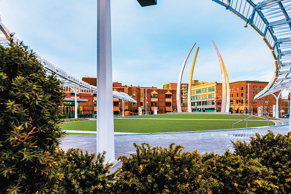 Centennial Plaza in downtown Canton (photo by Tyler Church)