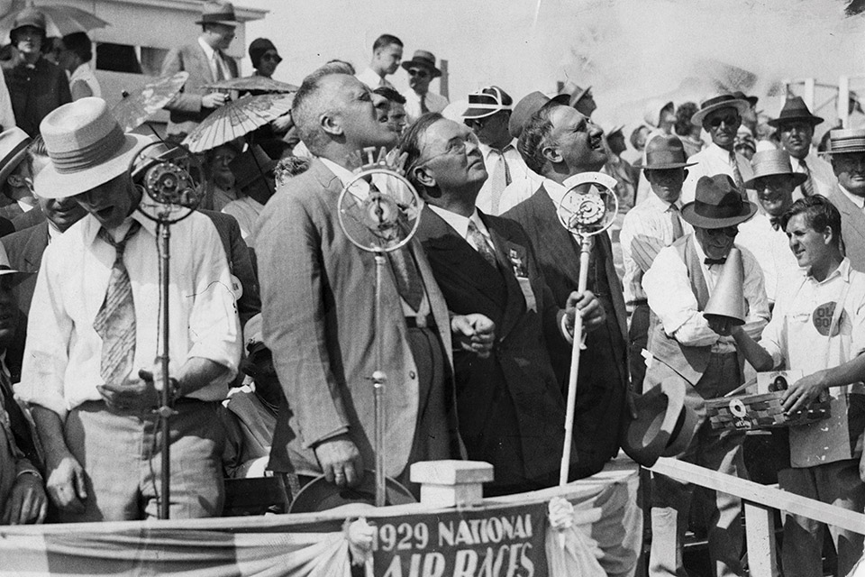 Dr. Hugo Eckener and Cleveland city manager W.R. Hopkins at 1929 air races