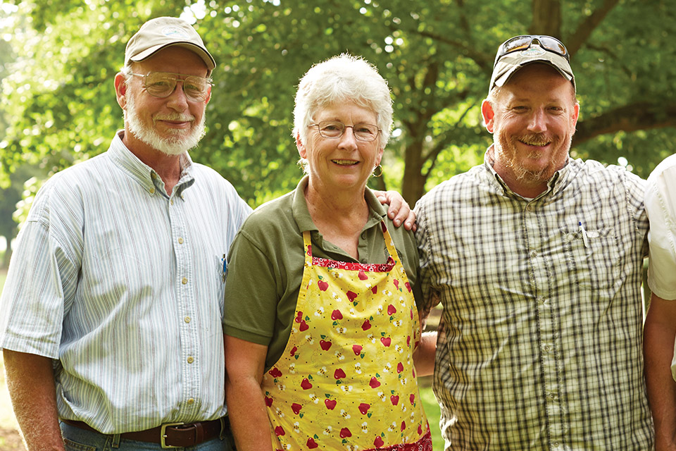 Carriage House Farm owners Dick, Karen and Richard Stewart