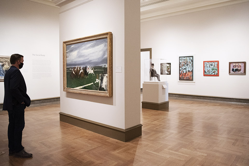 Editor Jim Vickers at the Columbus Museum of Art (photo by Rachael Jirousek)