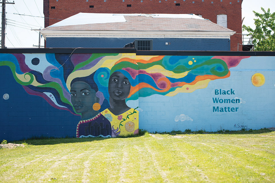 April Sunami's "Black Women Matter" mural (photo by Rachael Jirousek) April Sunami's "Black Women Matter" mural (photo by Rachael Jirousek)