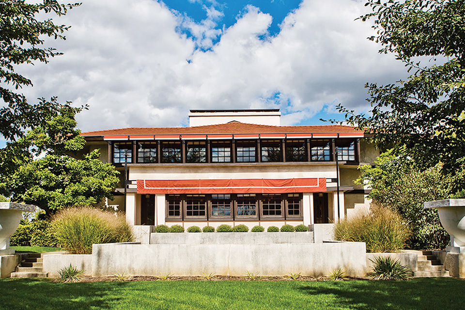 Frank Lloyd Wright's Westcott House (photo courtesy of Cyndie Gerken)