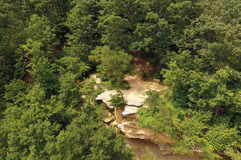 Raven Rock on the Scioto Heritage Trail (photo courtesy of the Ohio Department of Natural Resources)