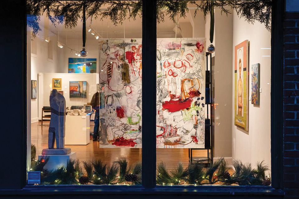 Brandt-Roberts Galleries window (photo by Teri Dashfield)