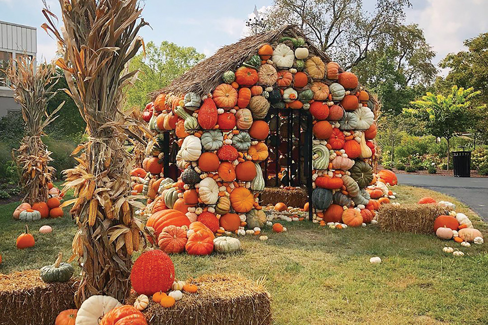 Franklin Park Conservatory and Botanical Gardens pumpkin hut (photo courtesy of Franklin Park Conservatory & Botanical Gardens)
