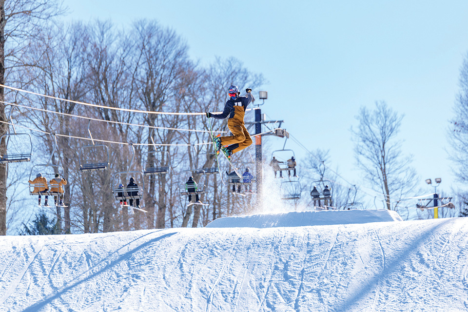 Skier at Snow Trails (photo by Nate Wolleson)