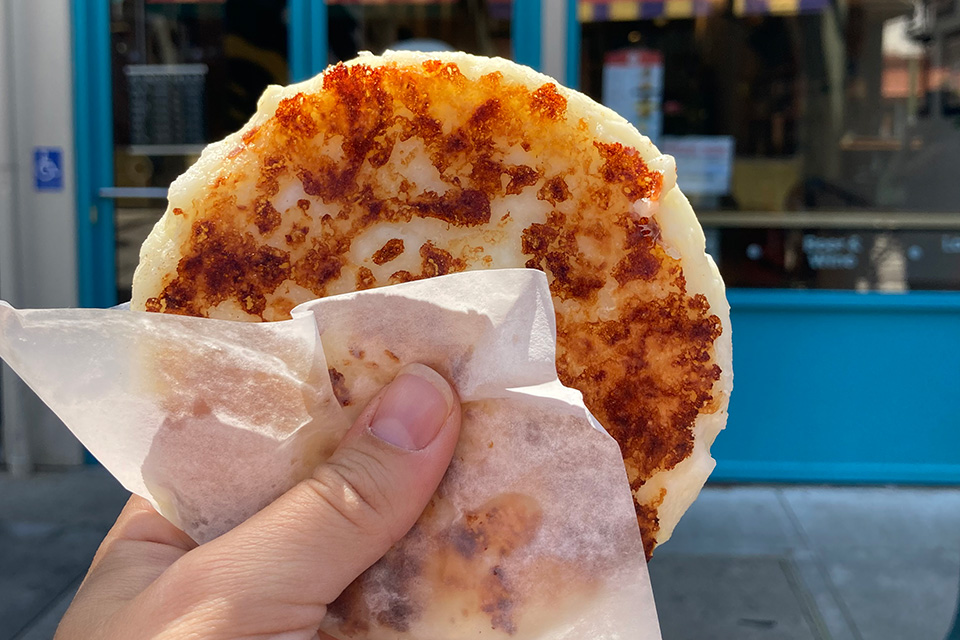 Arepa from The Arepa Place (photo by Rachael Jirousek)