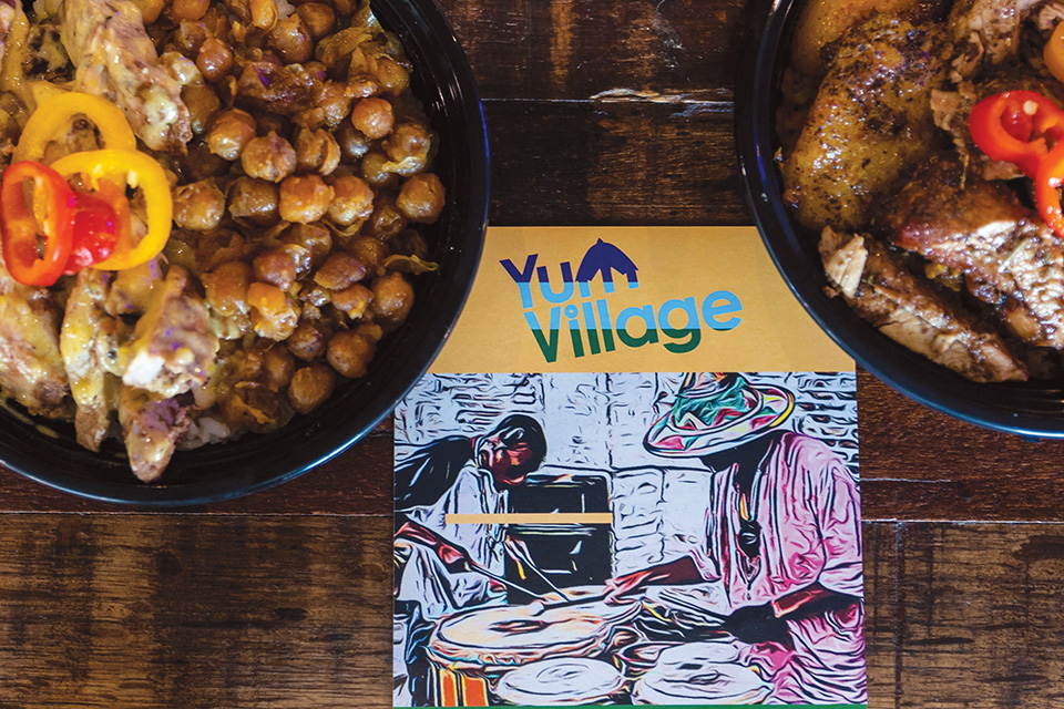 Yum Village Afro-Caribbean dishes and menu in Cleveland (photo courtesy of Destination Cleveland)