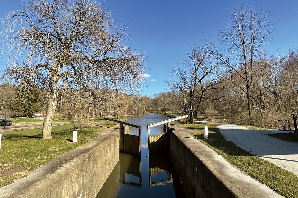 Lock 4 in Canal Fulton (photo by Jim Vickers)