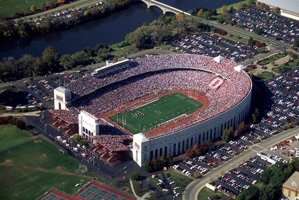 Aerial view of Ohio Stadium in the 1990s (photo courtesy of The Ohio State University Archives)