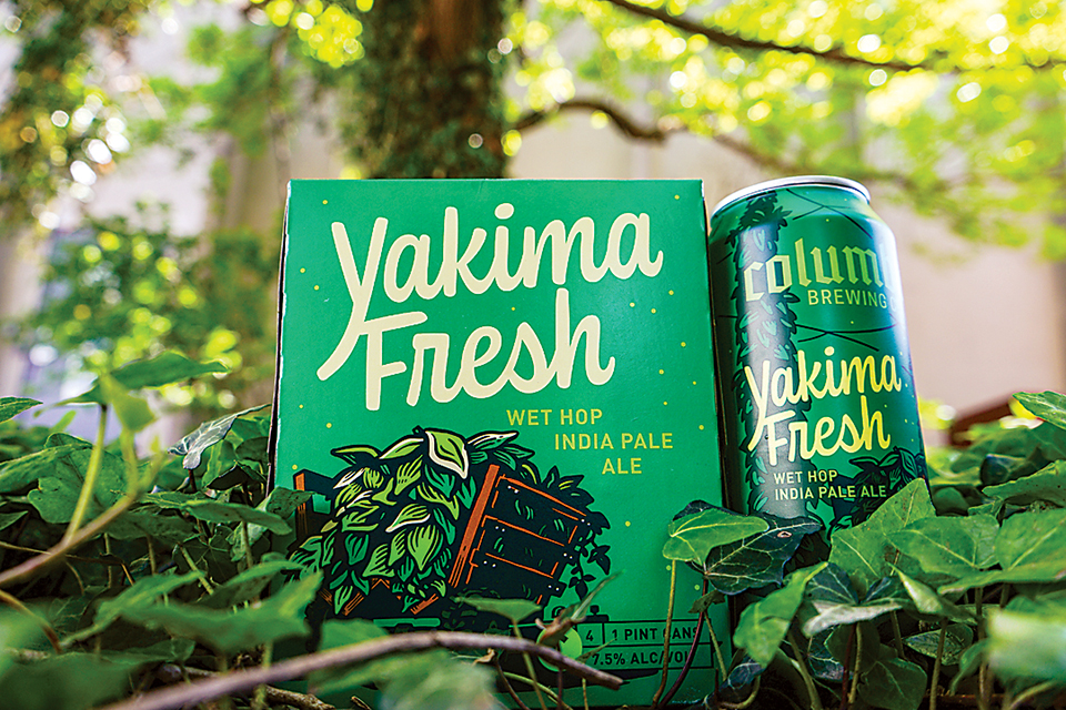 Yakima Fresh Wet Hop India Pale Ale from Columbus Brewing Co. (photo by Bre Severns)