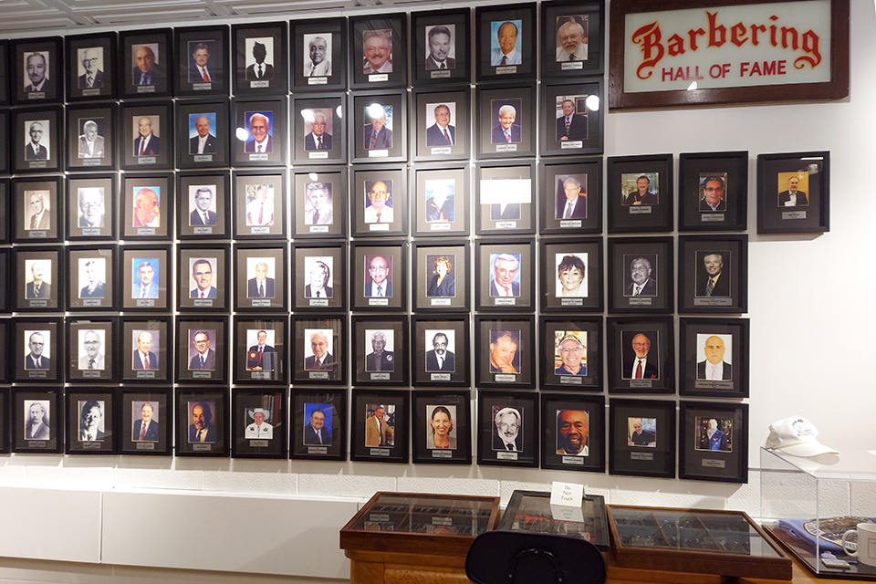 The Barbering Hall of Fame at the National Barber Museum and Hall of Fame in Canal Winchester (photo by Mike Ippoliti)