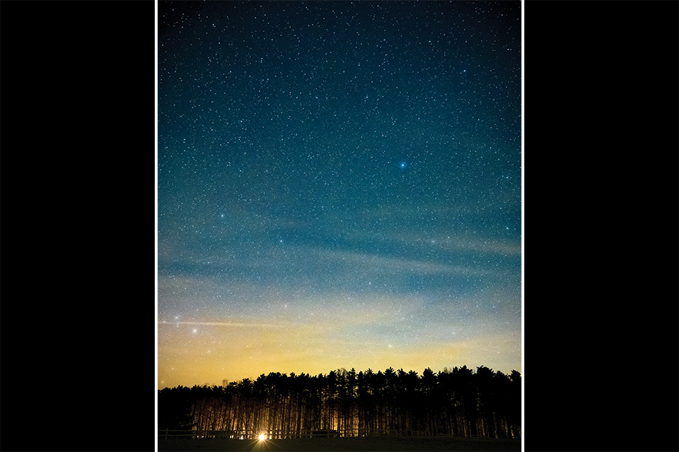 Night sky at John Glenn Astronomy Park in Logan (photo by Mike Balonek)