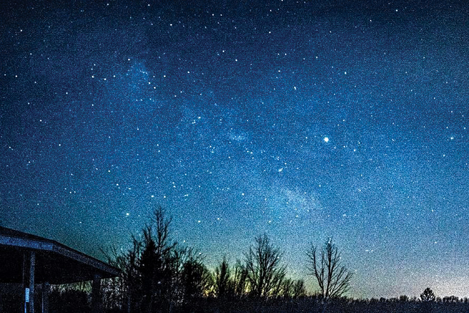 Night sky at Observatory Park in Montville (photo by Jim Marquardt)